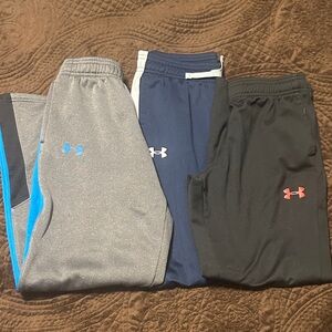 Under Armour Kids' Jogger Pants - Gray, Blue, and Black